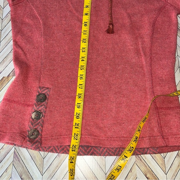 PRANA LUCIA SWEATER Wool Blend Pullover Red Medium Outdoor Hiking Casual Active - Picture 10 of 13